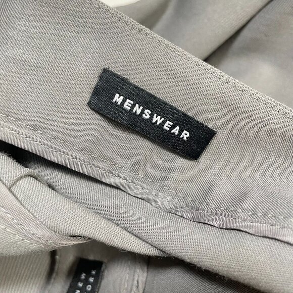 Lafayette 148‎ Stretch Wool Pants Womens 10 Gray Trousers Straight Leg - Picture 8 of 13